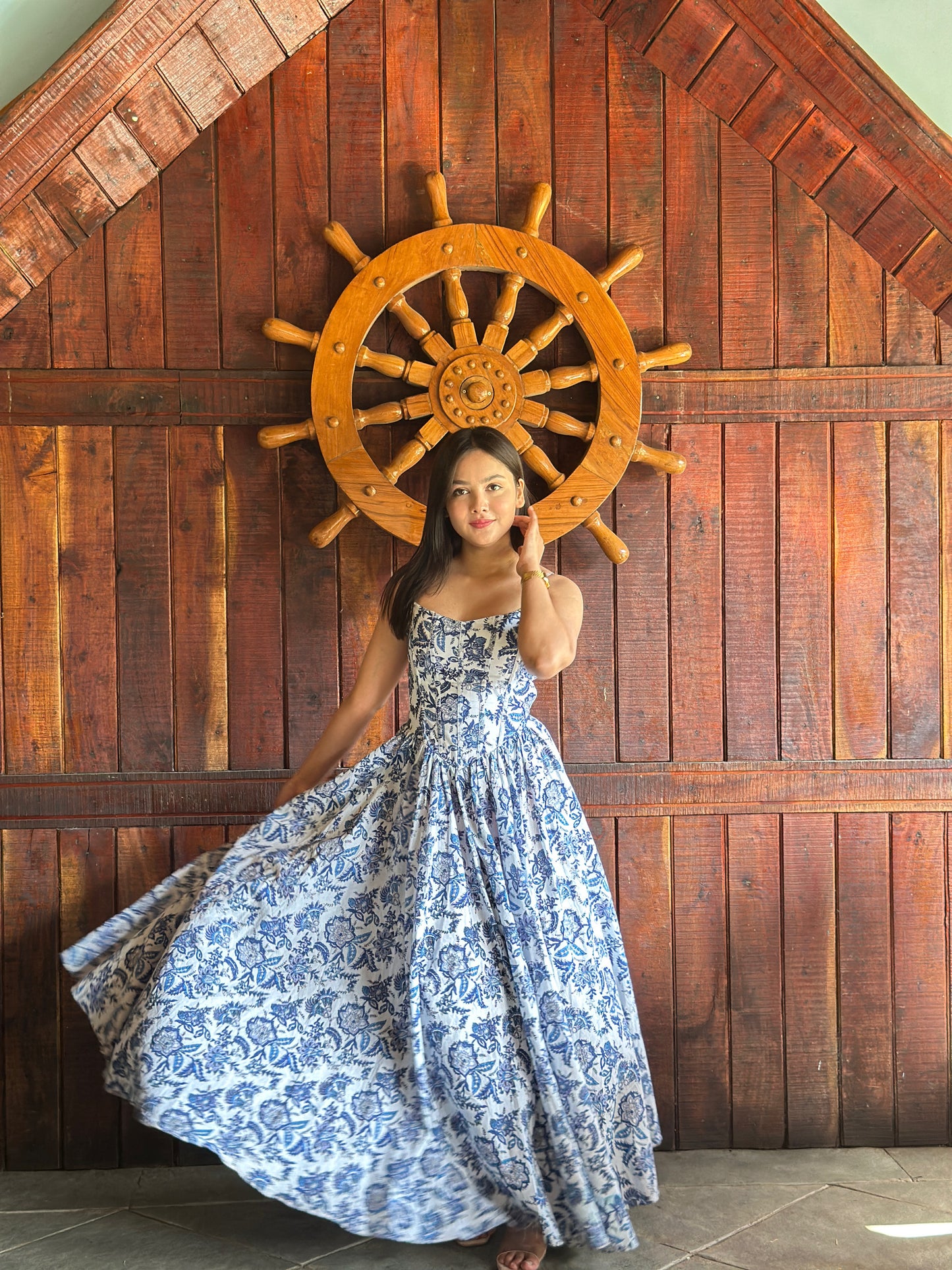 Sky Garden corset dress