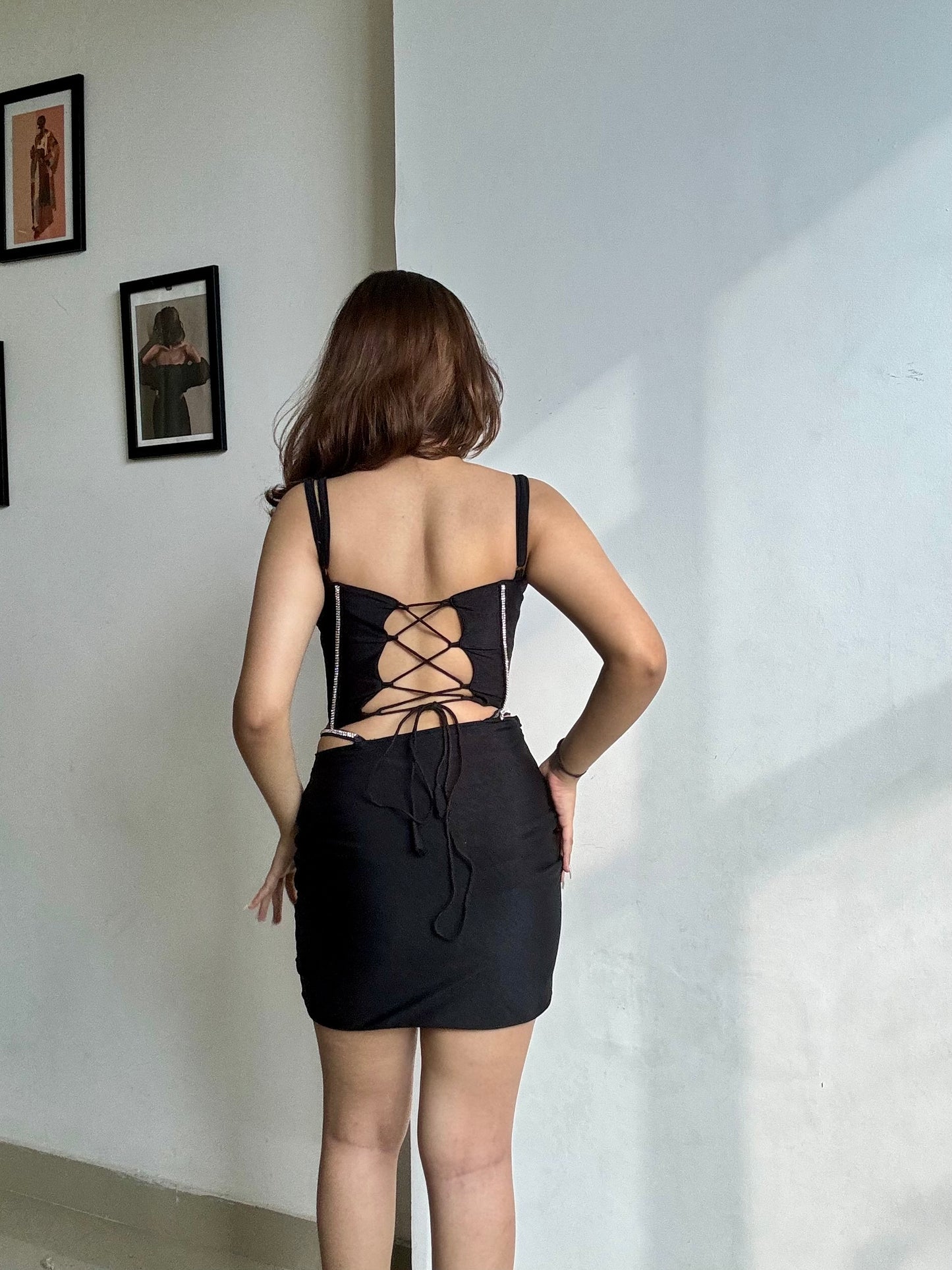 Bling corset co ord set