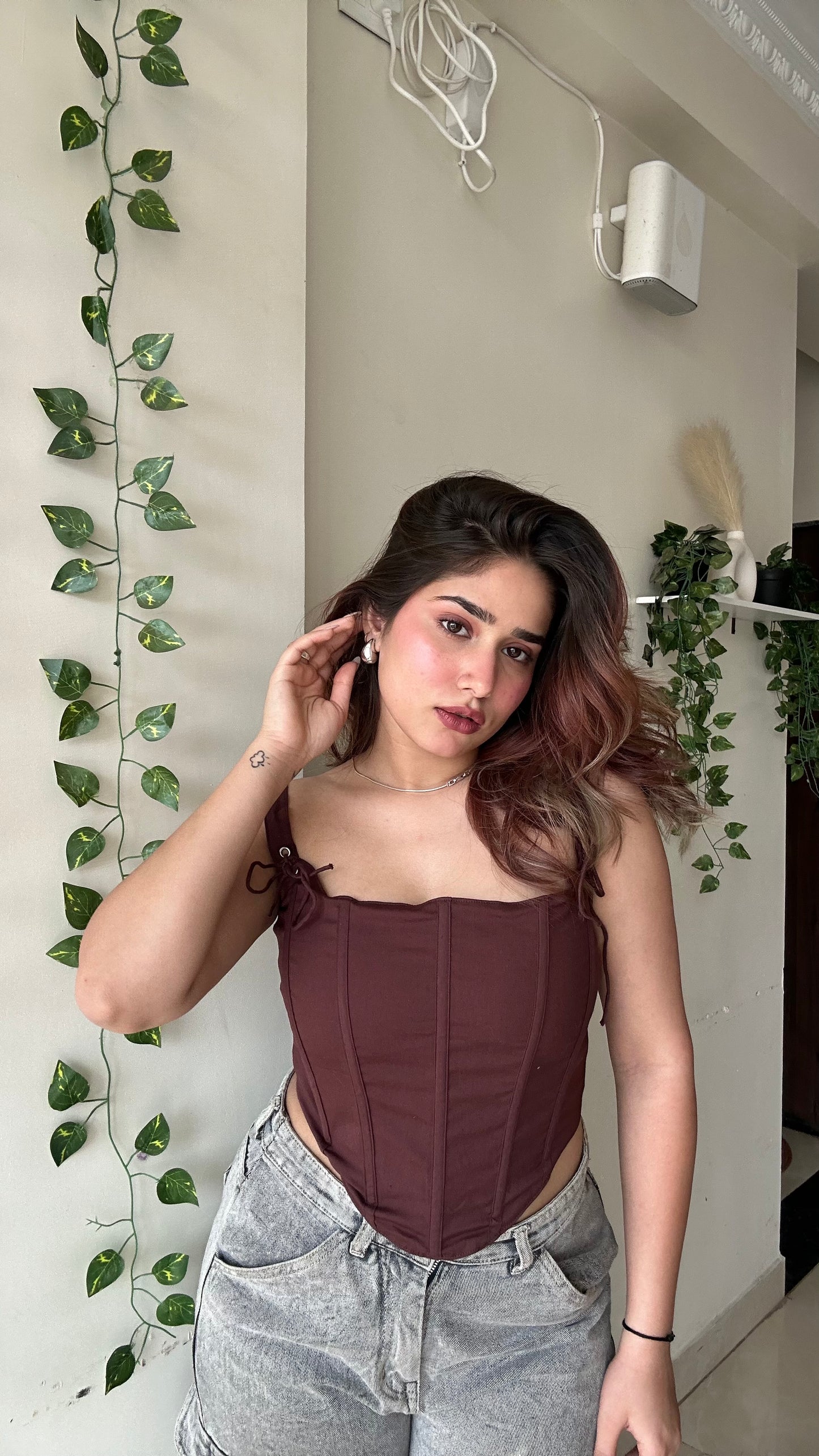 Espresso Hour corset top