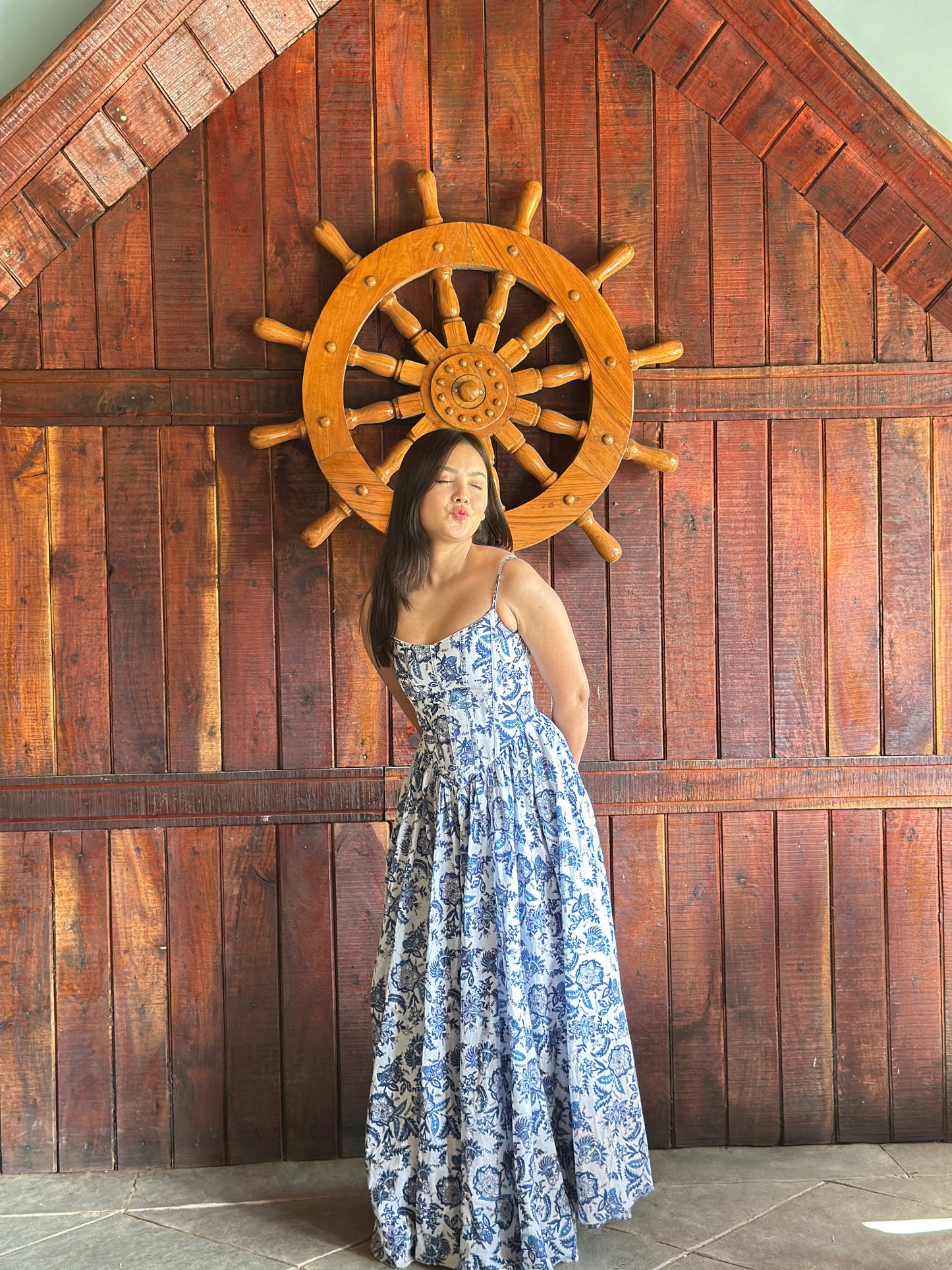 Sky Garden corset dress