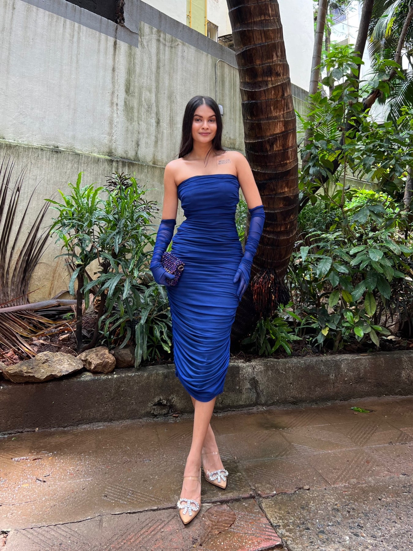 Blue Gloves dress – Cstoreclothin