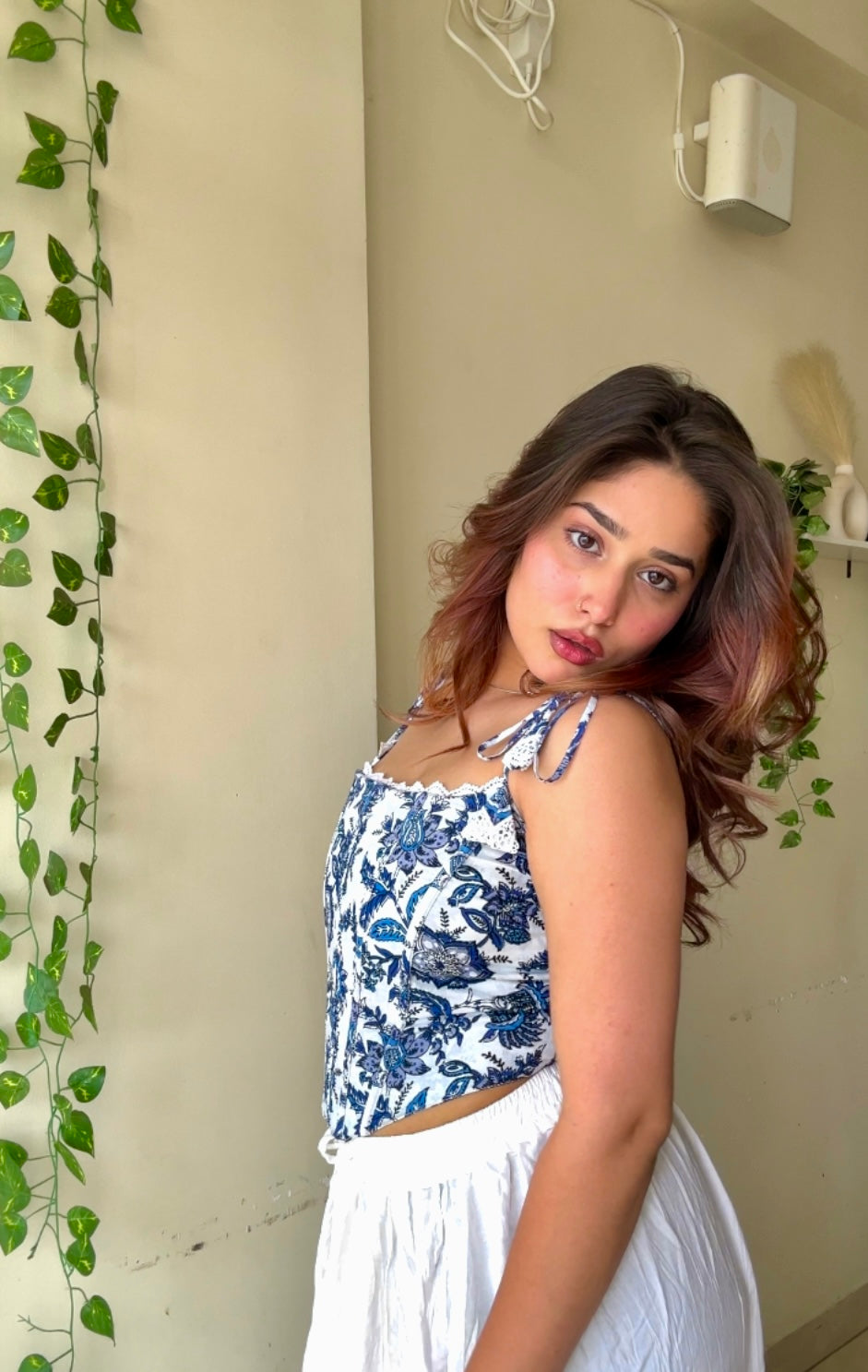 Summer in Santorini corset