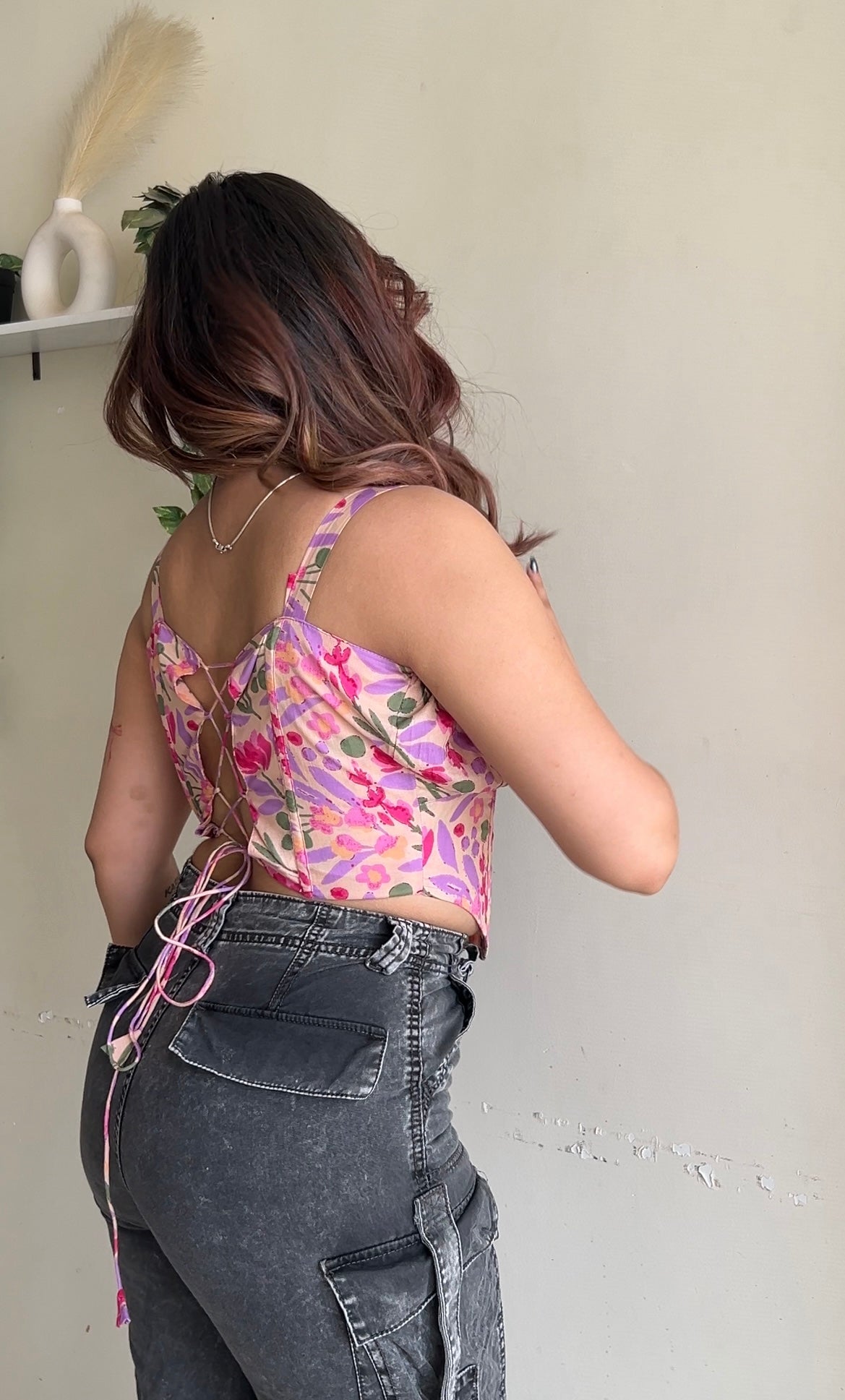 Rosé Riot corset