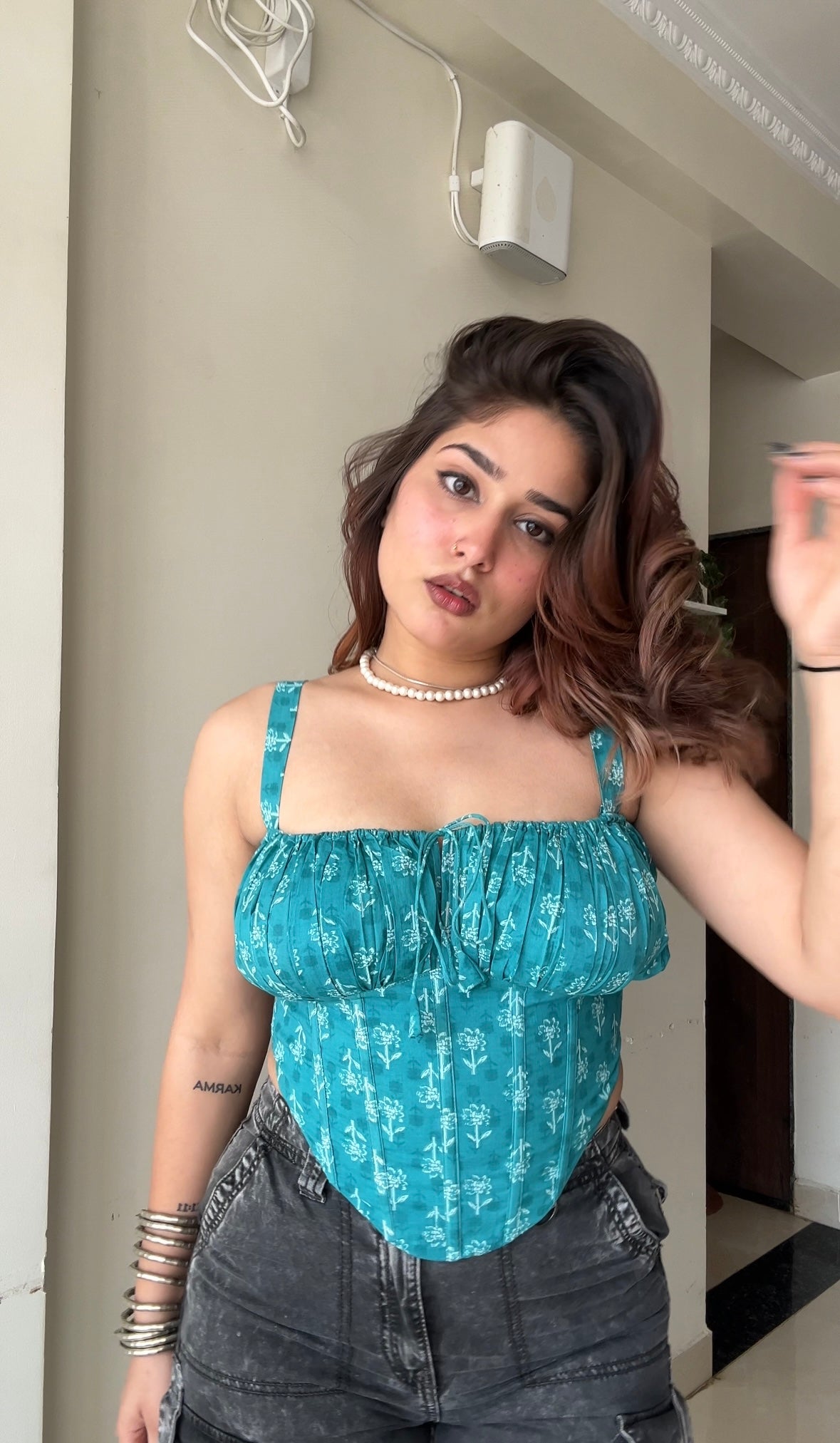 Sage Siren corset