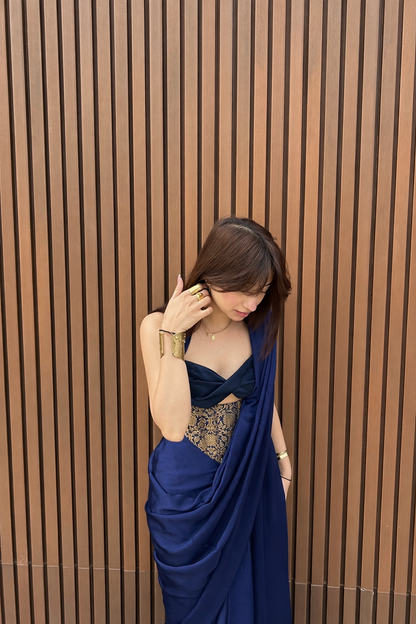 Mehfil corset with saree