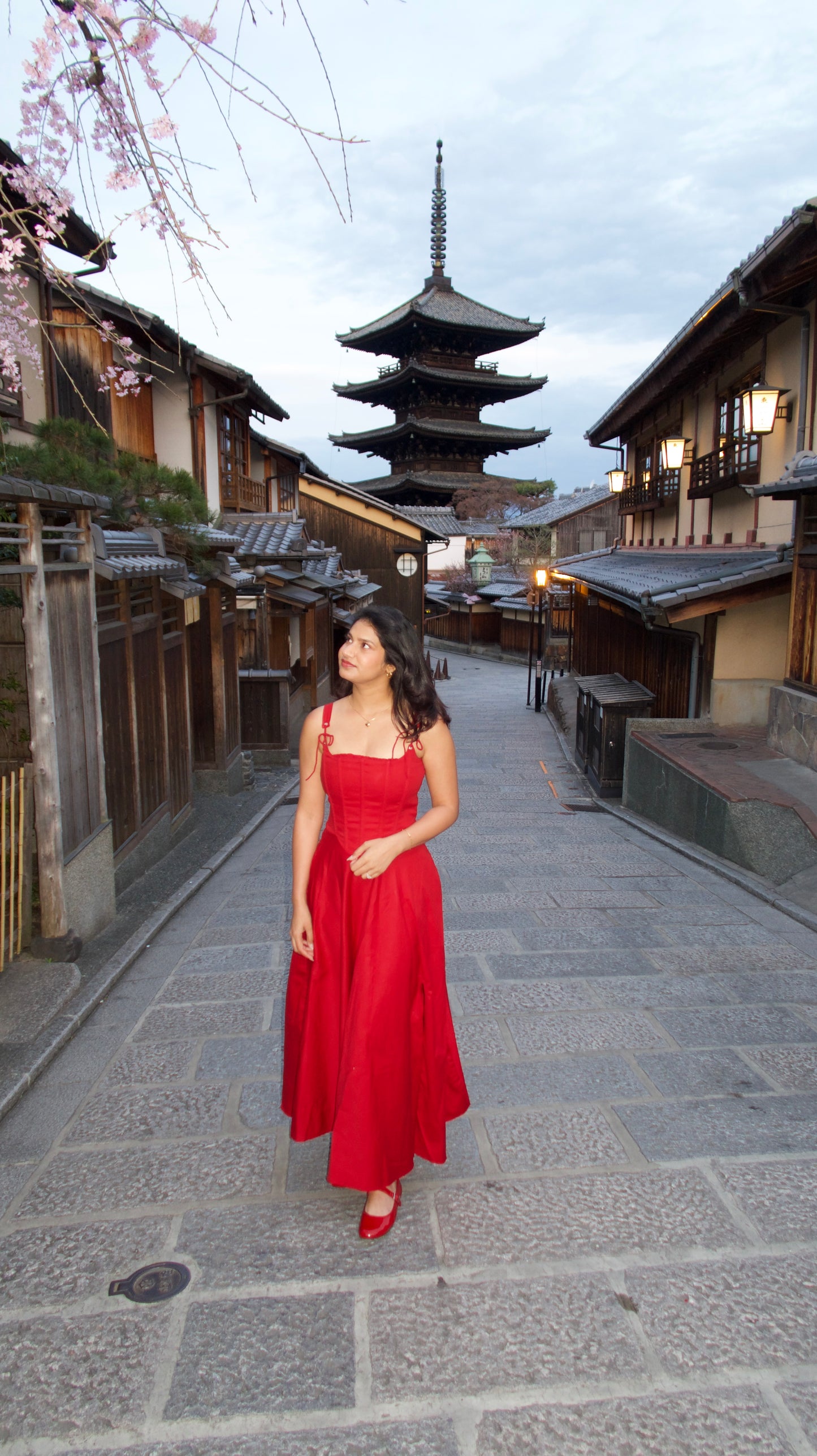 Red corset top and dress set