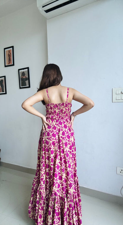 Dabu print dress