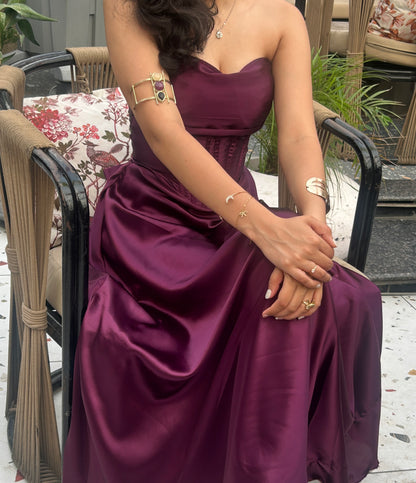 Plum Corset Dress