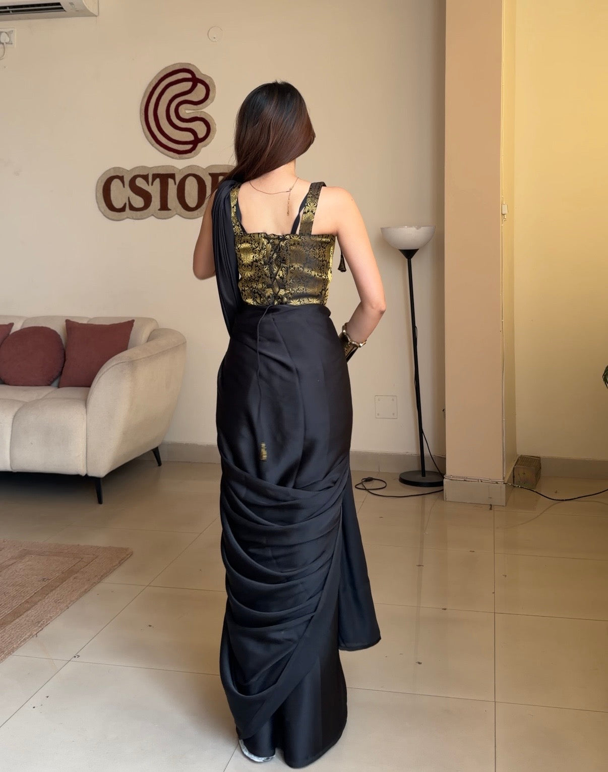 OG Banarasi corset with saree