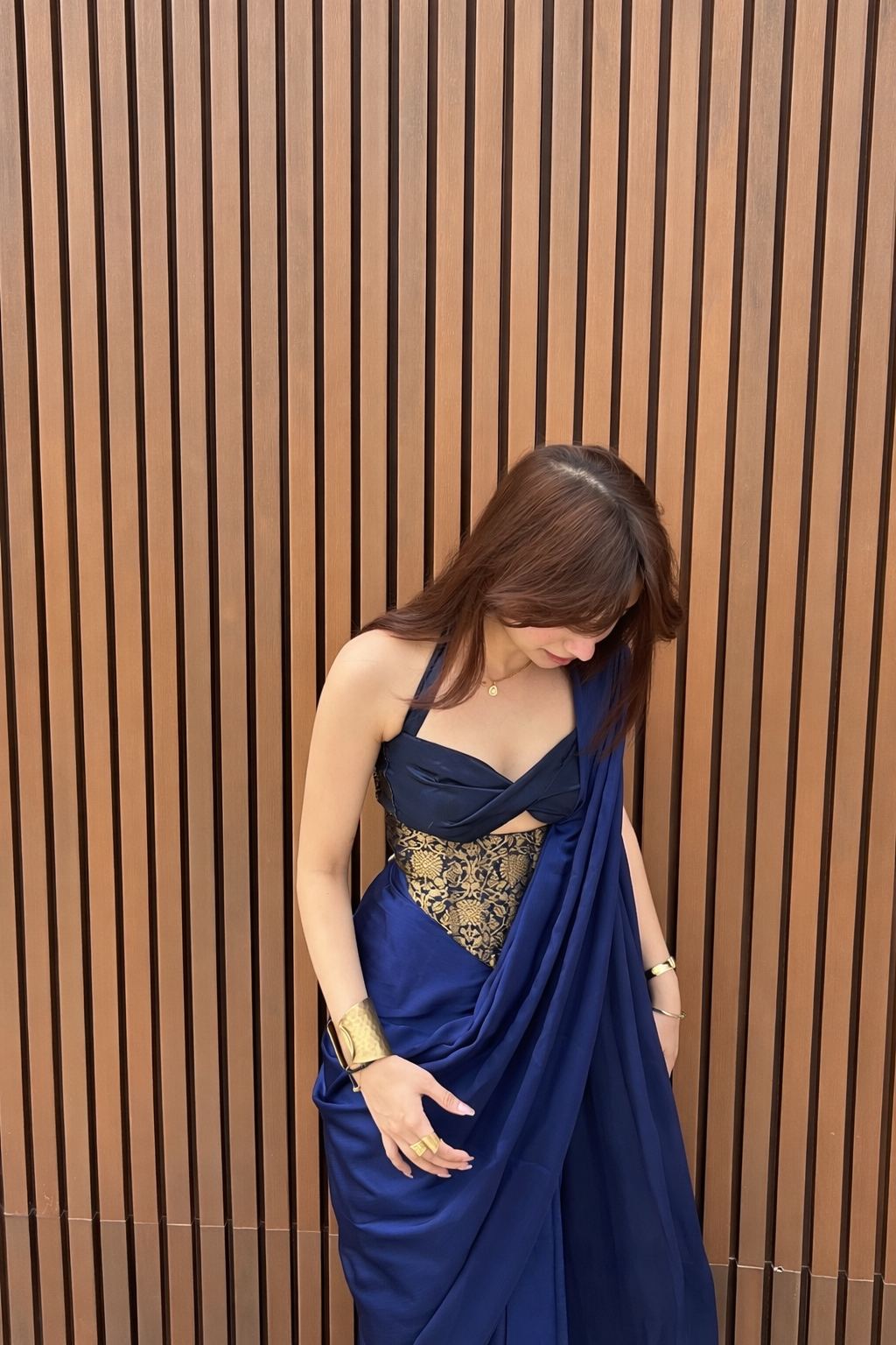Mehfil corset with saree
