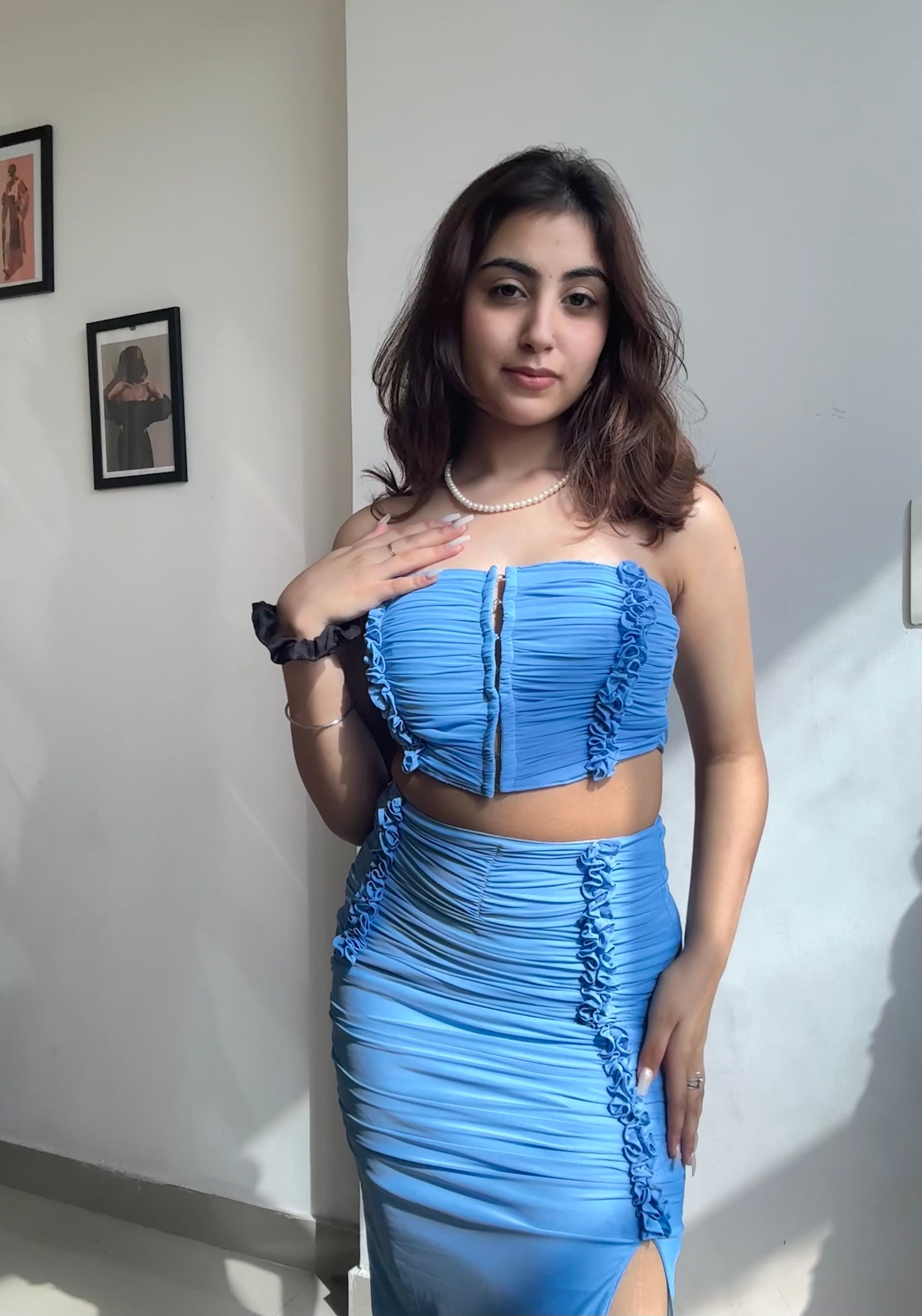 Powder blue co ord set