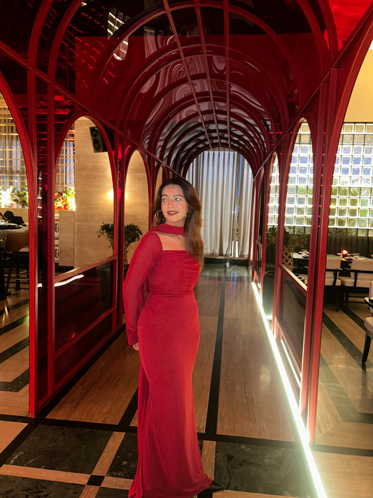 Rose Flame corset gown