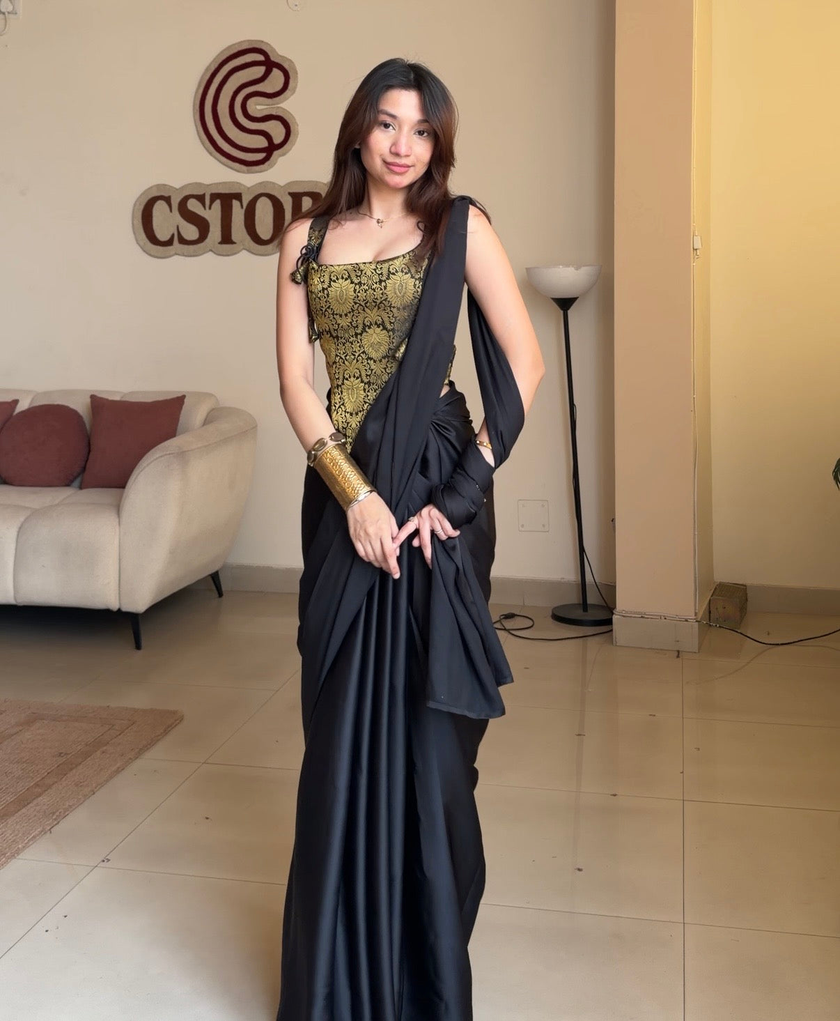 OG Banarasi corset with saree