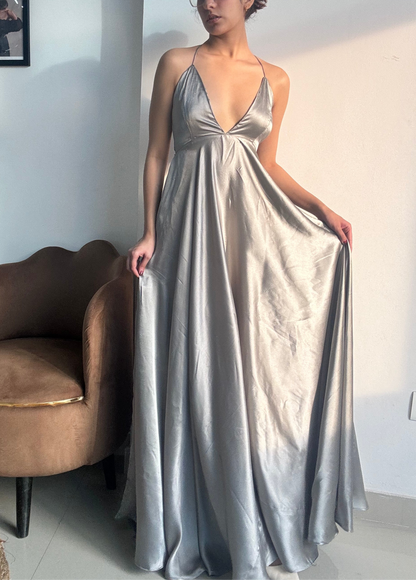 Satin slip gown