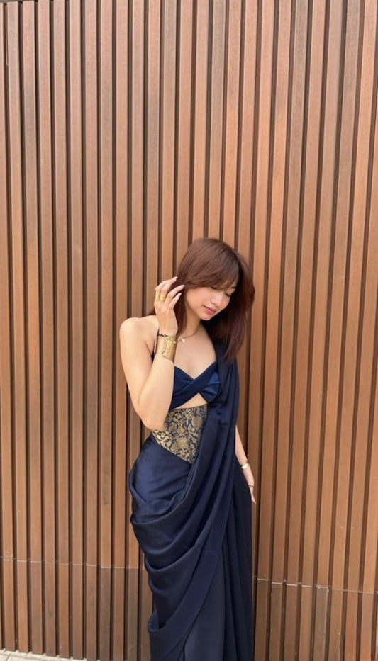 Mehfil corset with saree