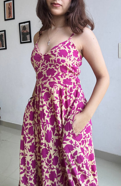 Dabu print dress