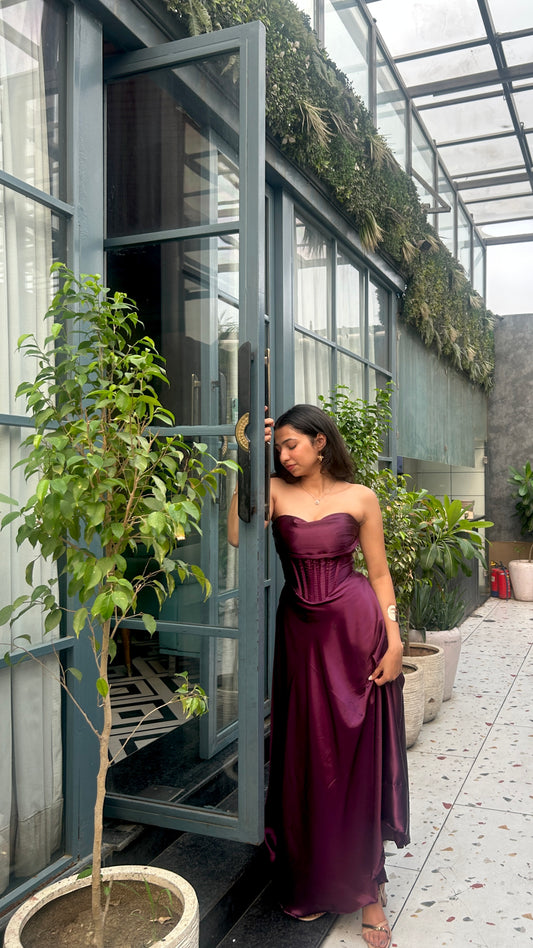 Plum Corset Dress