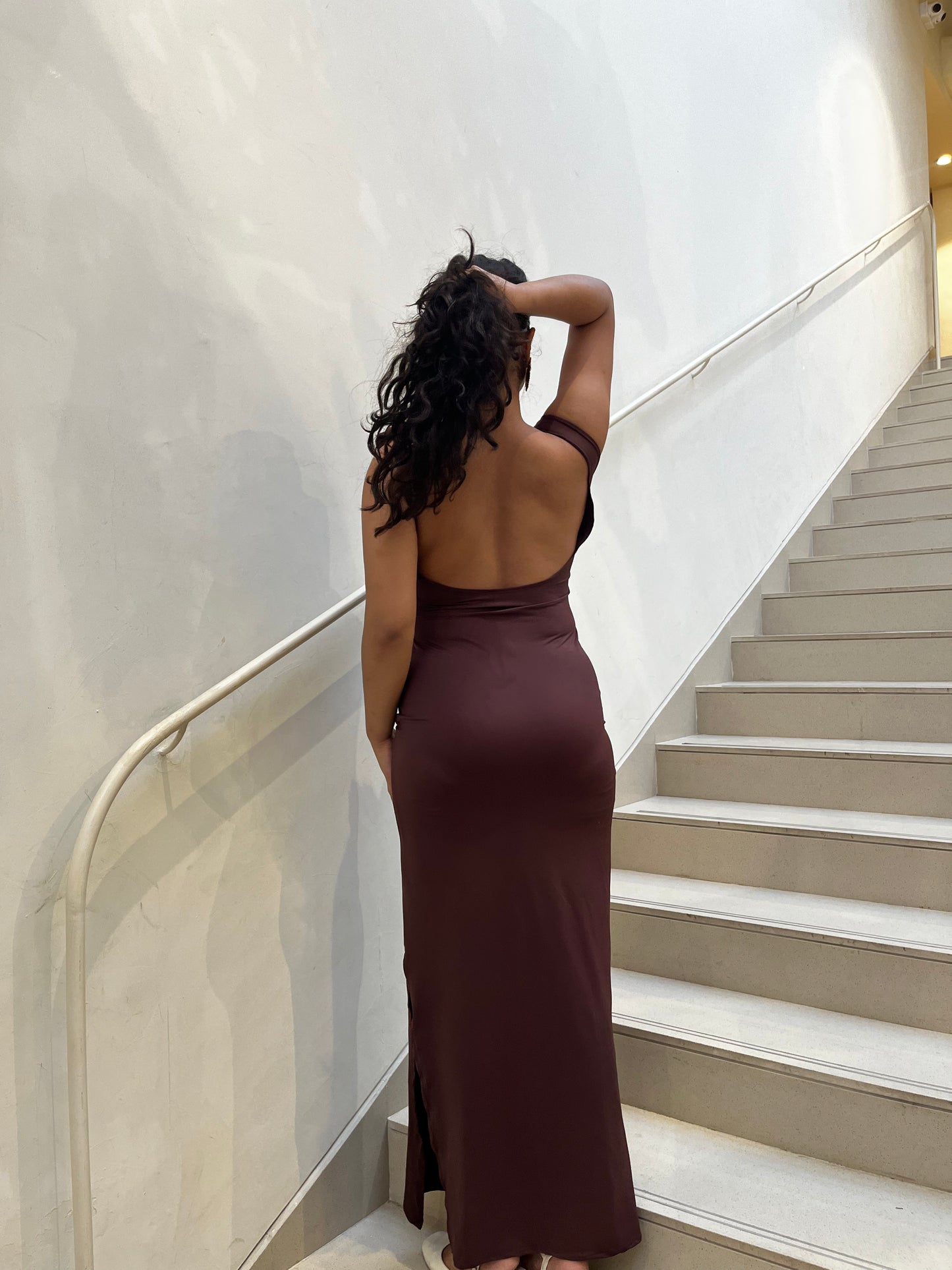 Steep Brown back dress