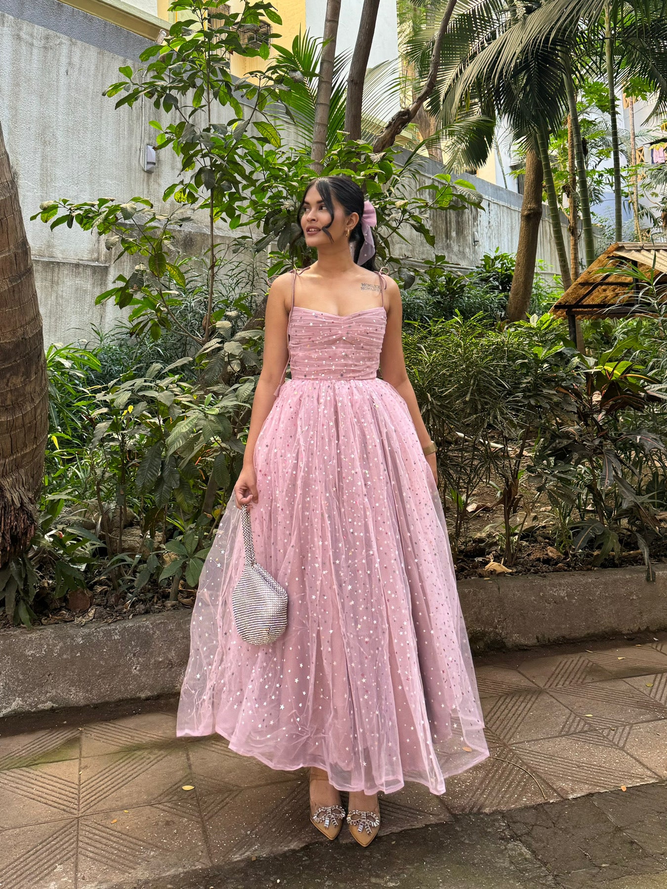 Brilliant Rose Pink princess dress