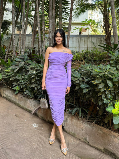 Byzan lilac dress