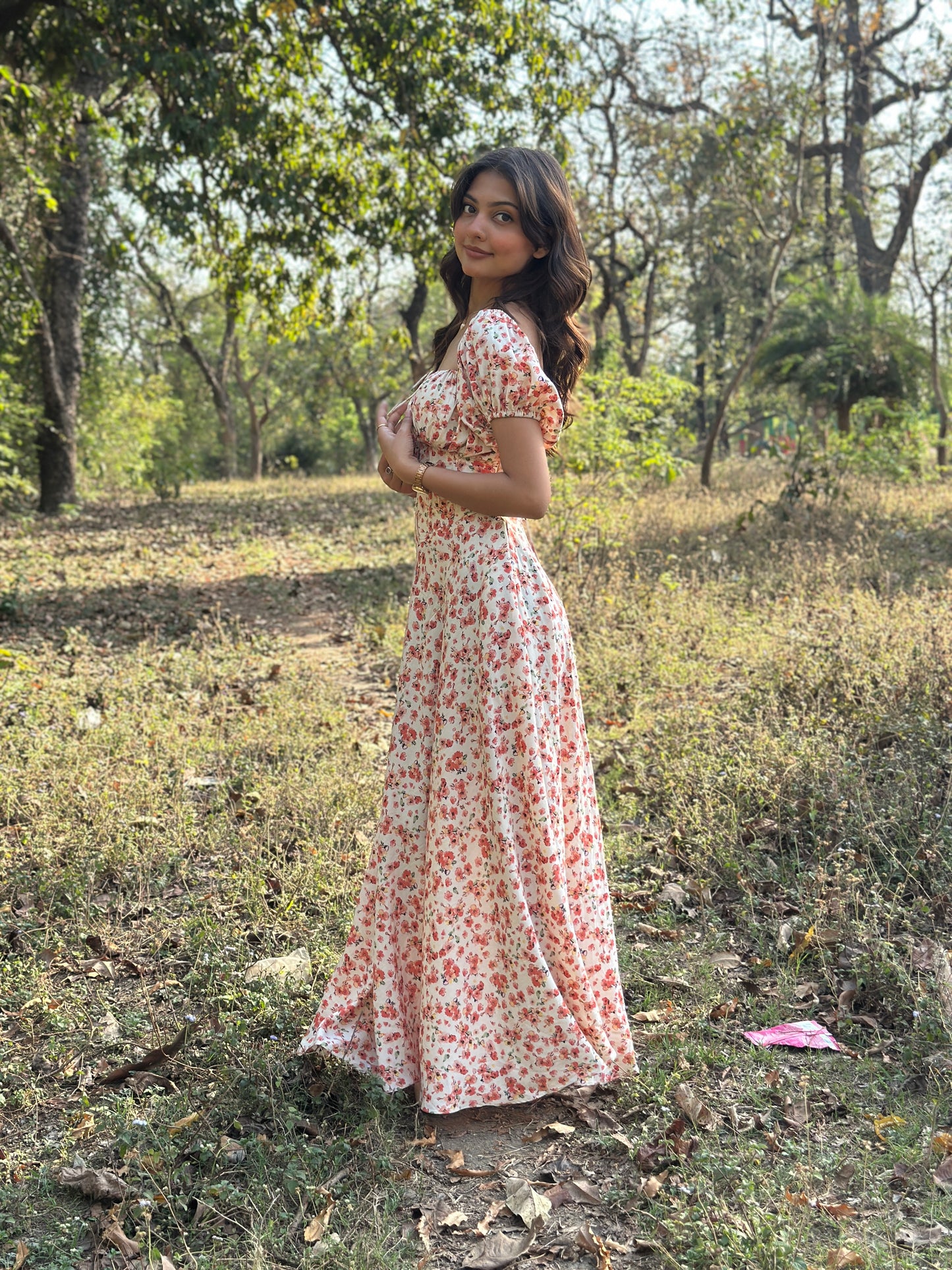 Floral Symphony corset dress