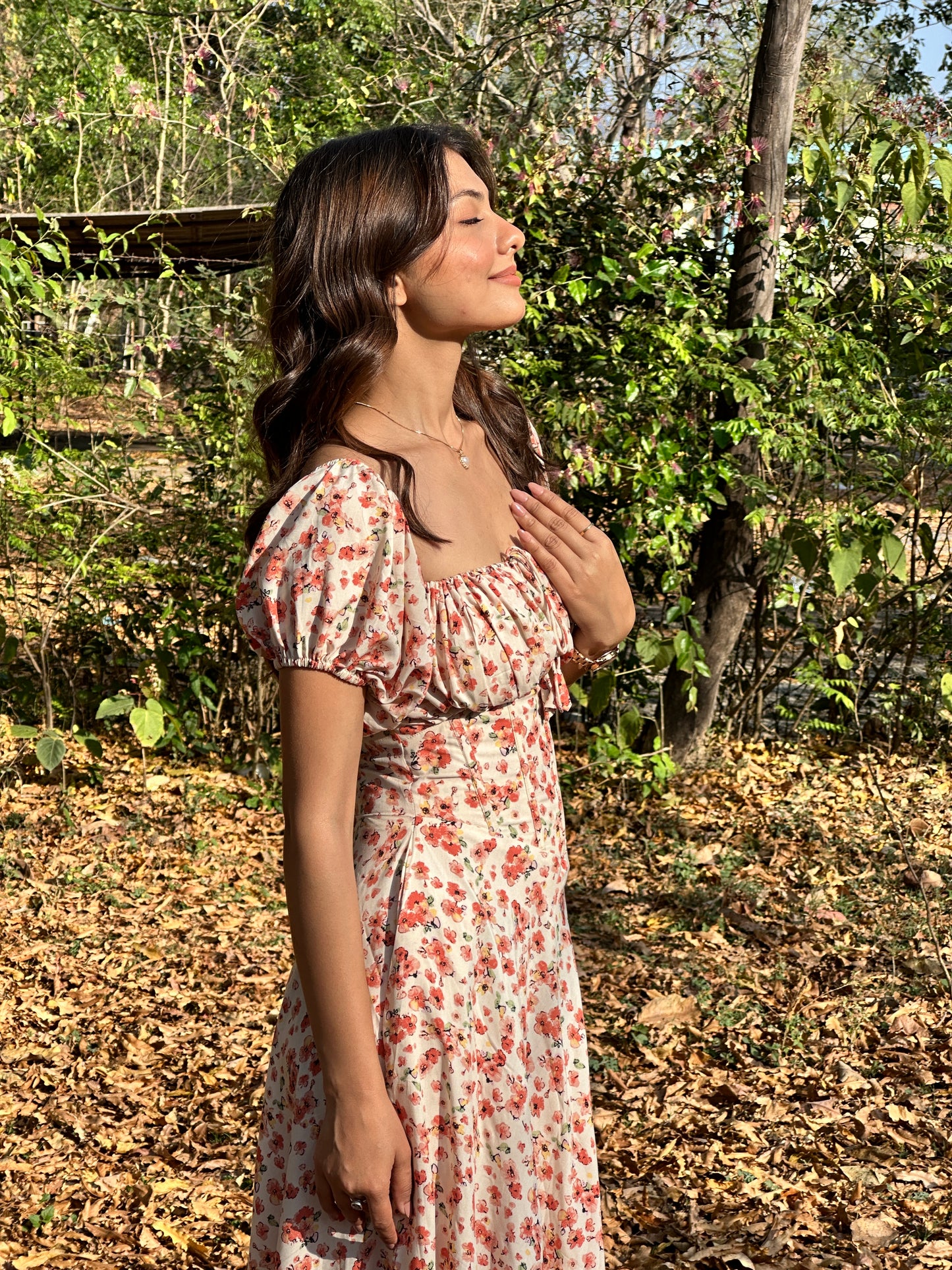 Floral Symphony corset dress