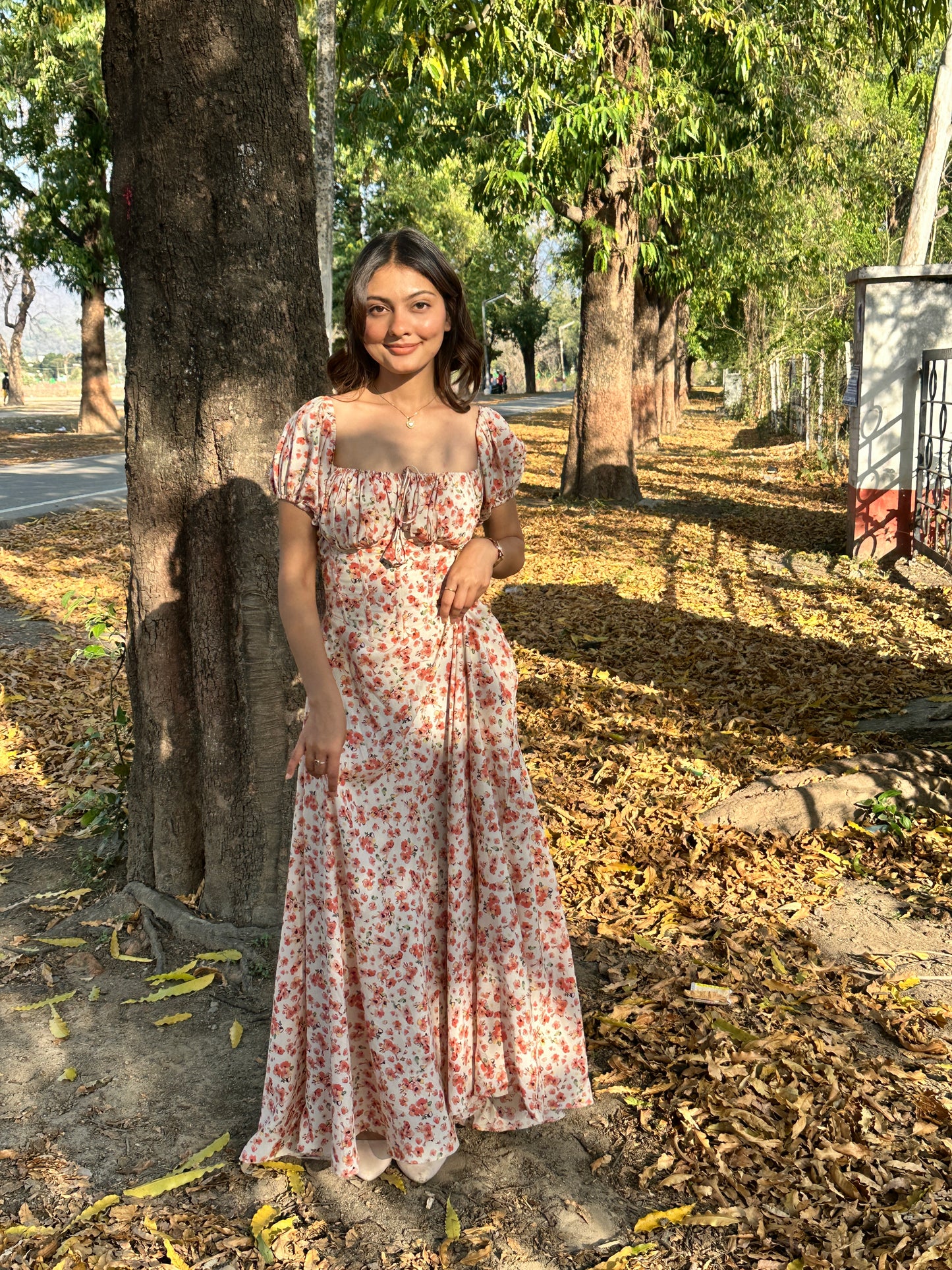 Floral Symphony corset dress